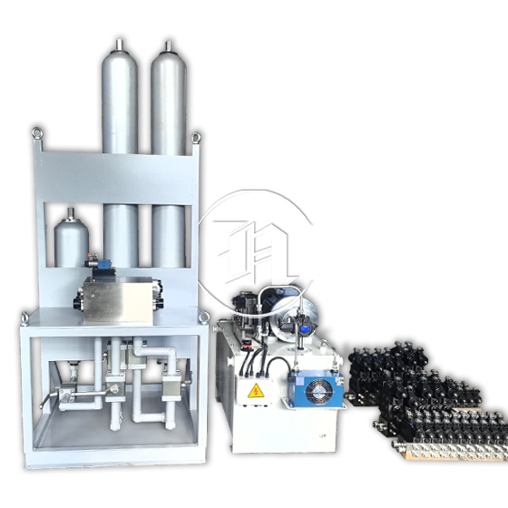 Durability testing machine hydraulic sta